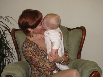 2009-10-10 Семья на ДР мамы