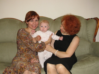 2009-10-10 Семья на ДР мамы