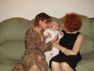 2009-10-10 Семья на ДР мамы