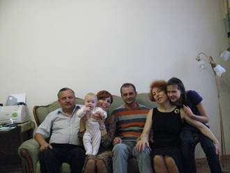 2009-10-10 Семья на ДР мамы